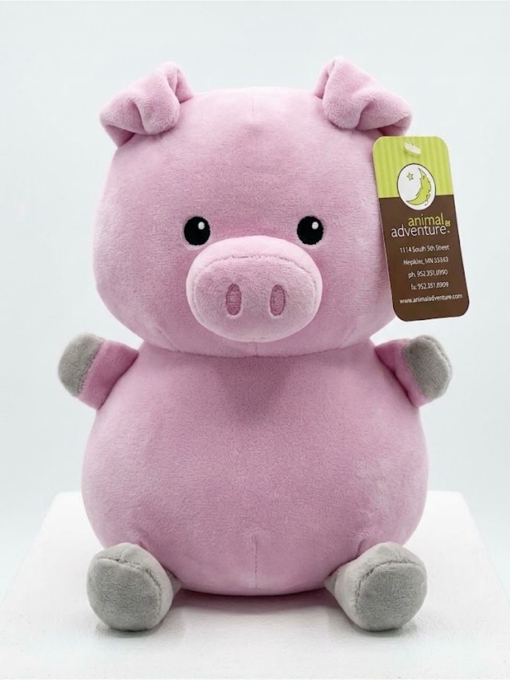 Animal Adventure Pink Pig Plush Stuffed Animal NWT